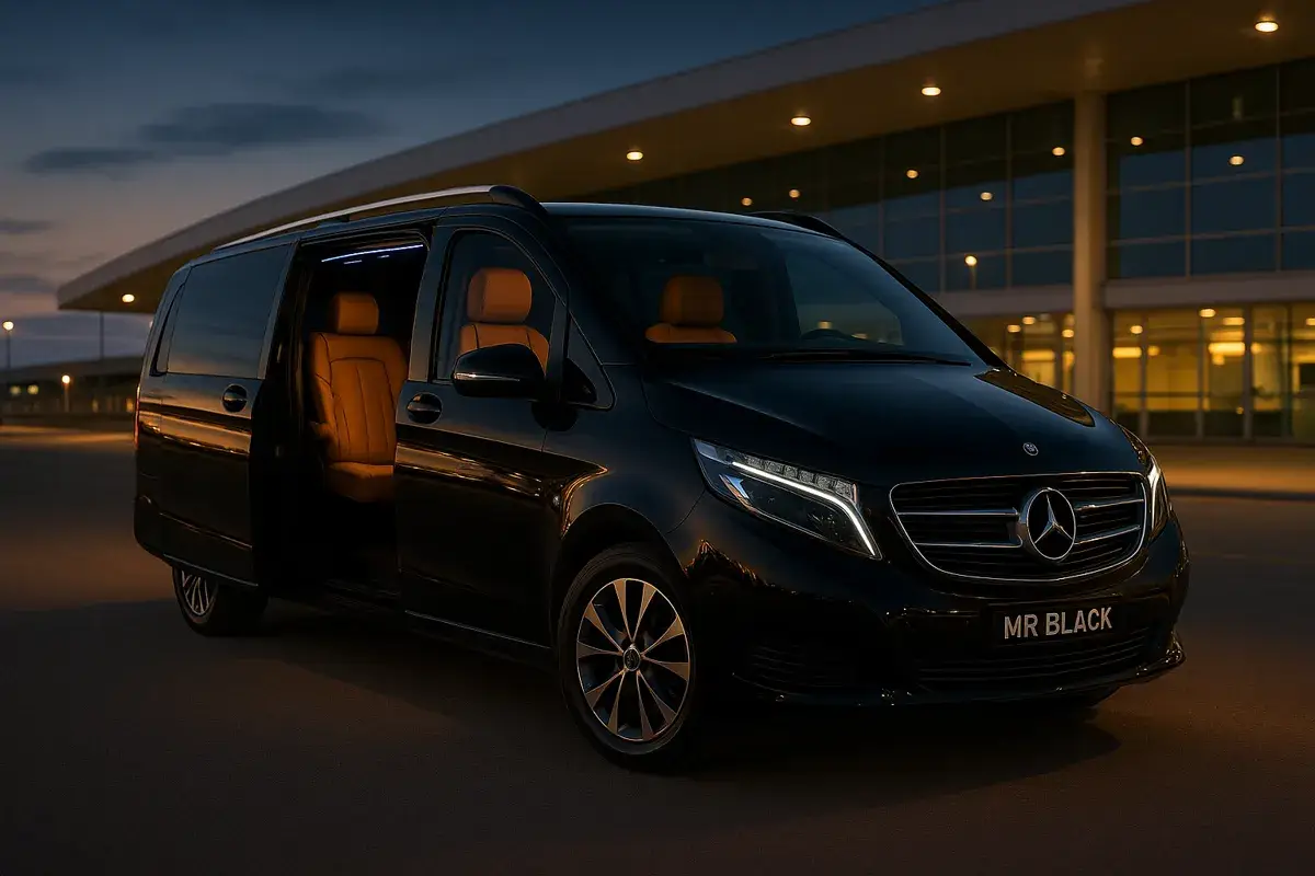 havalimanı vip transfer – siyah mercedes vito – özel şoför